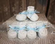 CUTE Lot 3 Pairs Baby Boy Doll White Booties Reborn