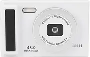 Digital Camera for Photography Autofocus, 1080P 48MP Camera with 8X Zoom, Built in Fill Light 2.4 Inch Screen, 12 Photo and 9 Video Frames, Compact for Teens Girls Boys (White)