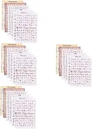 BESPORTBLE 12 Pcs Yoga Poster Canvas Picture Vintage Home Decor Workout Posters Yoga Lover Poster Delicate Yoga Poster Stretching Exercise Chart Workout Home Accessory Decorative Yoga Poster