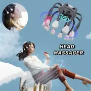 Electric Scalp Head Massager Octopus Claw Vibration Ergonomic Stress Relief New