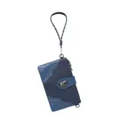Crossbody Genuine Leather Navy Sugar Skull Concho NEW