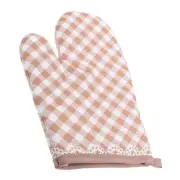 Grids Oven Cooking Glove Oven Mitt Heat Resistant Kitchen Mitt Oven Glove