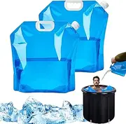 SFGHOUSE 2Pcs Ice Bath Bags Large Capacity Cold Plunge Tub Accessories Bathtub Freezer Water Bag Ice Baths at Home Reusable Ice Packs for Coolers Portable Ice Barrel Cold Therapy for Athletes