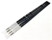 Princeton Artist Brush Size 4 Camel Hair Brush 2650R with Wood Handle Set of 4