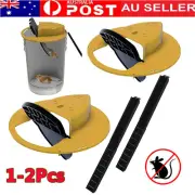 1/2X Mouse Trap Flip N Slide Bucket Lid Reusable Rat Catcher Killer with Ladder