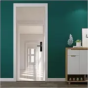 Door Stickers Three Dimensional Space Door Sticker Vinyl Home Decoration for Door Porch Art Mural Wall Paster (Size : 95x215cm)