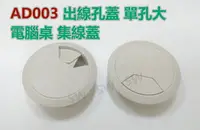 在飛比找樂天市場購物網優惠-【桌面孔蓋】 AD003灰白單孔大 72/60MM 出線孔蓋