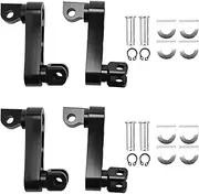 Lrocaoai 2X Adjustable Passenger Footpegs Highway Pegs Male Mount Foot Peg Clamp Support Extensions Bracket for B, 750119387