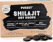 Shilajit Dry Drops from Pure Himalayan Shilajit ® - 120 Counts, 4 Month Supply, Original Siberian Shilajit, 100% Pure, Trace Minerals & Fulvic Acid