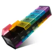 Extra Large Weekly Pill Organizer, 7 Day AM/PM Pill Case with XXL Compartment...