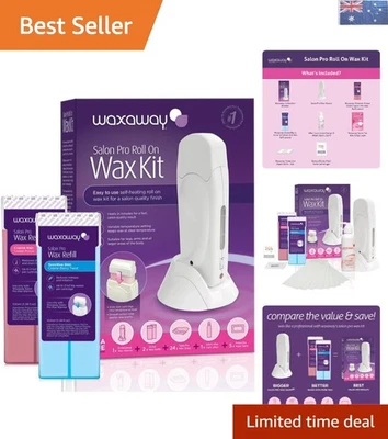 Alcohol-Free Roll On Waxing Kit: Effortless Home Hair Removal for All Skin Types