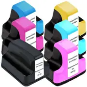 HP Compatible 02XL Compatible Inkjet Cartridge Set 6 Ink Cartridges