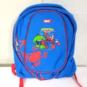 Marvel 2004 Spider-Man & Friends Blue Backpack Incredible Hulk Captain America