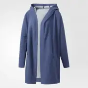Nwt~Adidas OPEN FRONT COVERUP Hoody Jacket yoga Sweat Shirt firebird~Women sz XL