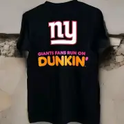 2024-25 DUNKIN NFL NY GIANTS T-Shirt Pure Cotton 100% SM to 2XL- FREE SHIPPING!!