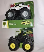 John Deere Toddler Toys, Monster Treads Gator + MONSTER TRUCK WITH Lights Sounds