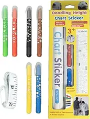 Kids Height Measurement for Wall - Doodling Height Ruler Decor - Decorative Growth Wall Sticker for Nursery Kids Bedroom Classroom Playroom