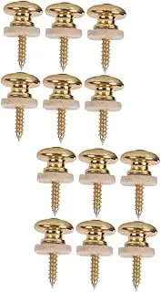 TOGEVAL 6pcs Durable Guitar Strap Locks with Mushroom Head Design Secure Your Electric Guitar Bass Accessories Easy to Install present for Musicians