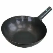 Yamada 33 cm Iron punched one-handed wok (thickness 1.2 mm) ATY9133