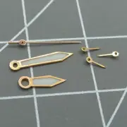 Luminous Rose Gold Trim Watch Hands 10mm Compatible with Miyota OS10 OS20 OS22 O