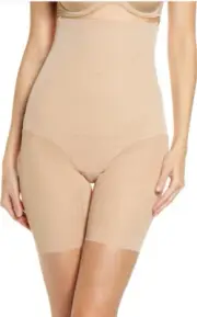 HONEYLOVE Beige Nude Sand SuperPower Shorts Shapewear Size Large Nwot Msrp$89