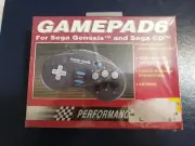 GAMEPAD6 Sega Genesis Performance BRAND NEW SEALED BOX Complete CIB Controller