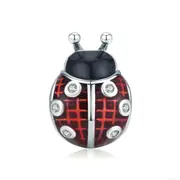 Red Ladybug Charms Silver plating Ladybug Charm Pendents for Women Bracelet DIY Jewelry