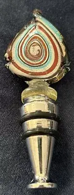 MURANO Style Hand Blown Vintage Glass Wine Bottle Stopper