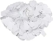 200 Pcs White Price Tags with String, White Marking Writable Tags Display Label White Paper Tag Hang Tags String Marking Tags Price Labels Display Tags Writable Tags for Jewelry Gift Clothing(23x13mm)