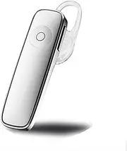 Bluetooth Earphone Handsfree Mic Wireless Headset Headphone Earpiece Earbud (White)