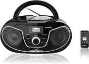 Portable Boombox CD Player with Remote Control, FM Radio, USB MP3 Playback, 3...