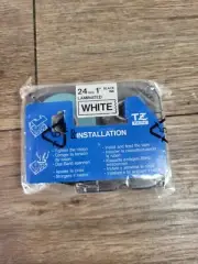 NEW BROTHER P-TOUCH 24mm / 1" LABEL TAPES: BLK ON WHITE TZ251