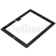 iPad 4 Black Touch Screen Glass Digitizer + Home Button Assembly