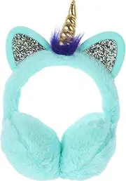 [CHILDWEET] Unicorn Earmuffs Winter Earmuffs Christmas Ear Cover Christmas Earmuffs Knits Clothing Dresses for Santa Costume Ear Covers Ear Warmer for Winter Warm Earmuffs Plush Ski