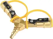 Y Splitter for RV | 2 Way 1/4 inch Quick Disconnect Kit, Quick Connect Hose 2 Way Adapter for RV, Camping Stoves, BBQ Grills, Burners
