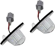 Wivplex 2Pcs Car Number License Plate Light For Crv For Odyssey, for JAZZ, for Hrv Frv CR-V Stream 12V SMD 18 Number Lamp Car Number Plate Light