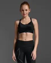 Light Speed High Impact Bra, 2XU, 32A, Black/Black, Female