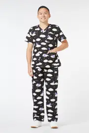 Cat In The Clouds Scrubs