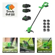 Weed Wacker Battery Powered 10 Inch, String Trimmer Cordless with 2 Pcs 2.0Ah...