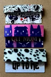 ZOX Strap Cat Kitty Paw Prints Bundle Still Fabulous Cat Mom Up To Me Boop Snoot