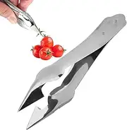 Yjkedfh Strawberry Corer Portable Strawberry Tweezers Set - Stainless Steel Multifunctional Fruit Corer for Home On the Go Grapes Cherries Salad Women Men