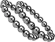 FOMIYES 8 Pcs Magnetic Bracelet Hematite Charms Decorative Wrist Mens Bracelets Hematite Ankle Bracelet Unisex Wrist Hematite Wristband Beaded Bracelets Mens Magnetic Black Red Ore Iron