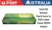 Memphis Menthol Tubes 5 x 2box = 10 boxes Empty Cigarette Tubes with Flavour
