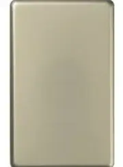 2x HPM EXCEL FULL BLANK COVER PLATES Horizontal & Vertical,Matt Silver*AUS Brand