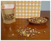 Aegina Pistachios Nuts Raw Unsalted Nuts Healthy Snack, Pistachio Raw 28.22oz