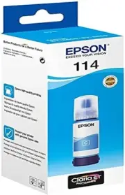 Epson EcoTank 114 Cyan Genuine Ink Bottle, 70ml