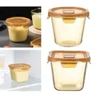 Glass Yogurt Container with Vent Lid Pantry Leakproof Convenient Oat Containers