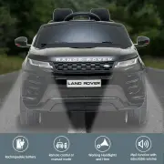 Land Rover Licensed Kids Electric Ride On Car Remote Control - Black