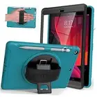 Case for iPad 9th/ 8th/ 7th Generation (iPad Z-Leather Hand Strap(LightBlue)