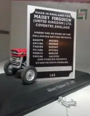Massey Ferguson 165 Tractor Build Commission Plate Built & Rivets 1964